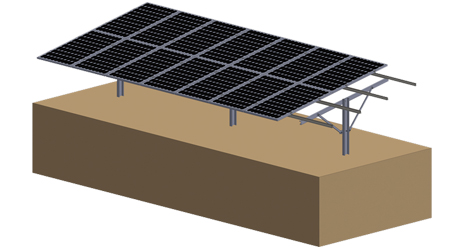 Boden-Solarmontagehalterungen